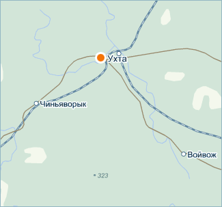 Карта Ухта